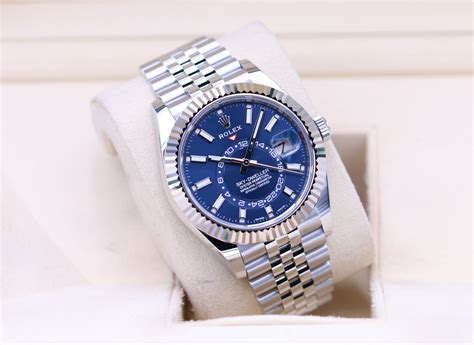 rolex sky dweller steel price|Rolex Sky-Dweller blue 2022.